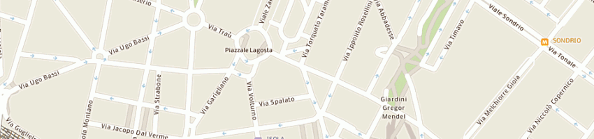 Mappa della impresa intimo gilda dal cero guglielmina a MILANO