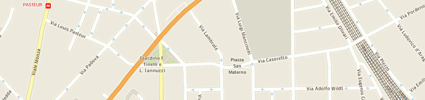 Mappa della impresa ottica petraroli sas a MILANO