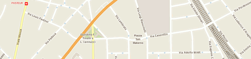 Mappa della impresa autoricambi savi snc a MILANO