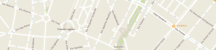 Mappa della impresa banca monte dei paschi di siena spa a MILANO