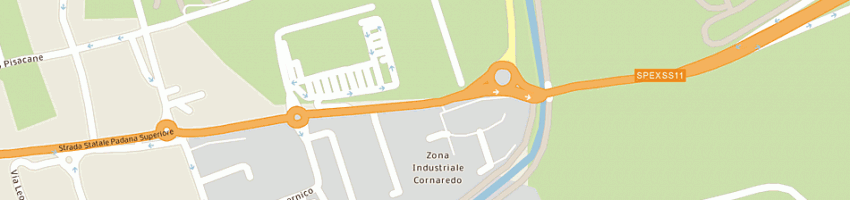 Mappa della impresa cisalpina tours spa a CORNAREDO