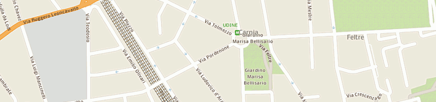Mappa della impresa attorgomma snc a MILANO