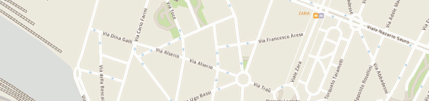 Mappa della impresa cagliani luigi a MILANO