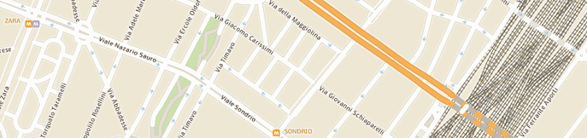 Mappa della impresa giardino d'infanzia al girotondo a MILANO