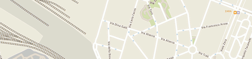 Mappa della impresa arredamenti quadrifoglio di faro srl a MILANO