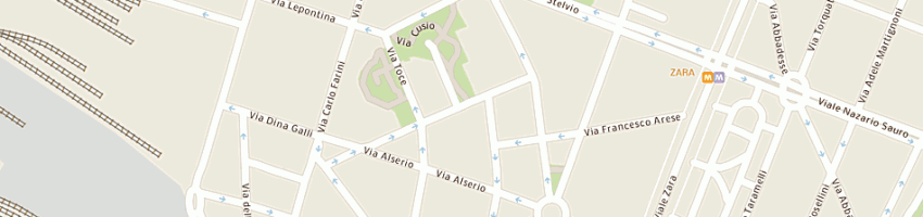 Mappa della impresa giardini sas di giuseppe giardini e c a MILANO
