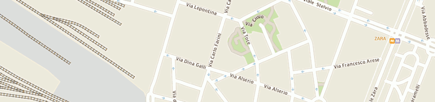 Mappa della impresa quamvis (srl) a MILANO