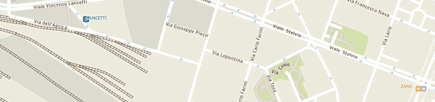 Mappa della impresa frosio cinthia a MILANO