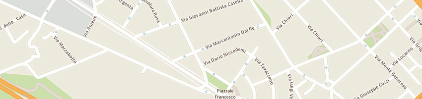 Mappa della impresa staff b di bruno belluz e c sas a MILANO