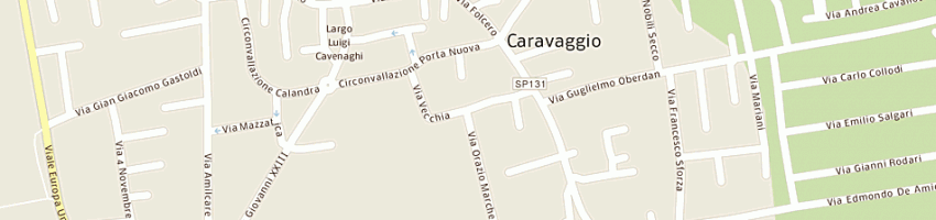 Mappa della impresa zibetti giuseppe e c (snc) a CARAVAGGIO