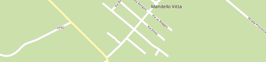 Mappa della impresa la vecchia trattoria della pace a MANDELLO VITTA