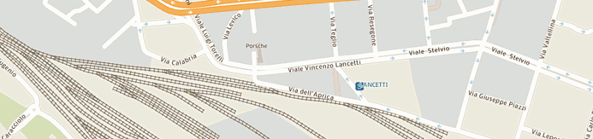 Mappa della impresa porsche consulting italia srl a MILANO