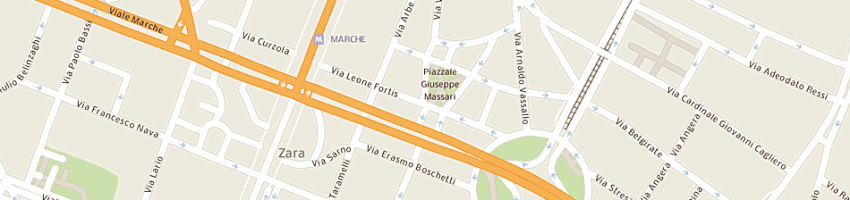 Mappa della impresa area studio srl a MILANO