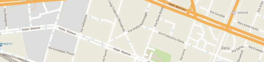 Mappa della impresa bar dada's 2 di faggioli francesca a MILANO