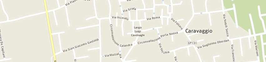 Mappa della impresa gaigher maurizio battista a CARAVAGGIO