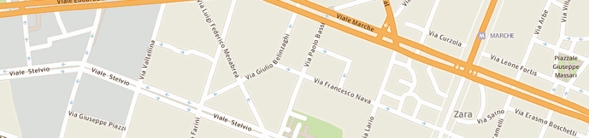 Mappa della impresa marveggio emma a MILANO