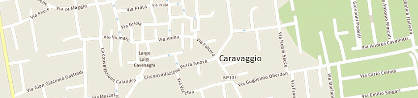 Mappa della impresa orologeria ottica roby a CARAVAGGIO
