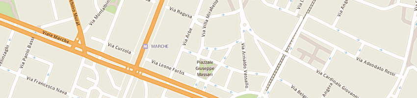 Mappa della impresa area studio srl a MILANO