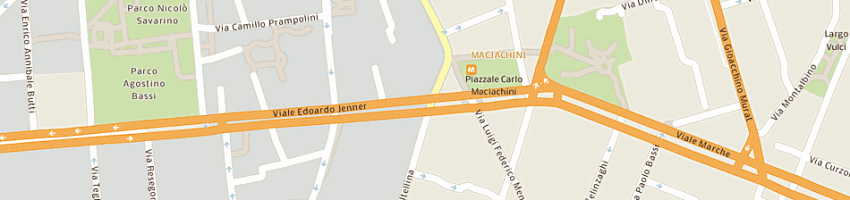 Mappa della impresa beracar sas di berardino savino e c a MILANO