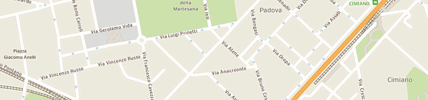 Mappa della impresa farmacia padova di talpini drfabio a MILANO