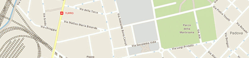 Mappa della impresa sacchi giuseppe spa a MILANO