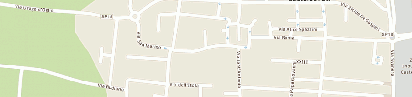 Mappa della impresa poste italiane spa a CASTELCOVATI