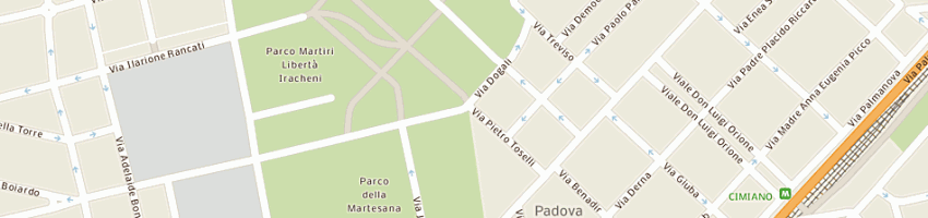 Mappa della impresa palvarini pietro a MILANO