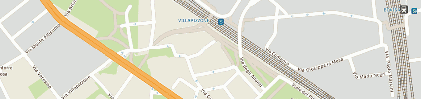 Mappa della impresa albarelli romano snc di aldo albarelli e c a MILANO