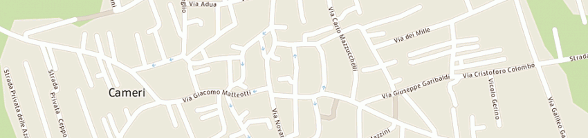 Mappa della impresa b e b centro vendita immobiliare a CAMERI