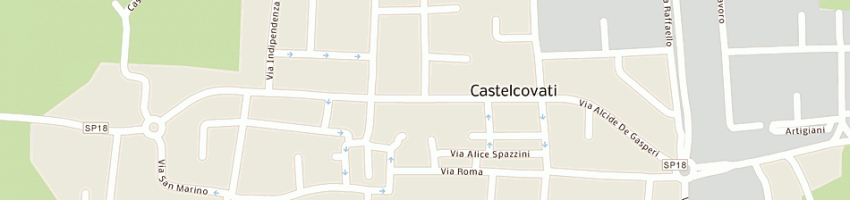 Mappa della impresa immobiliare edil castello srl a CASTELCOVATI