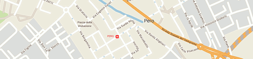 Mappa della impresa cimitero municipio di pero a PERO