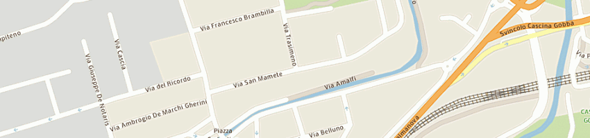 Mappa della impresa carrozzeria amalfi snc a MILANO