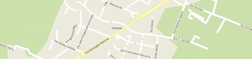Mappa della impresa bar caffe' portici a TORBOLE CASAGLIA