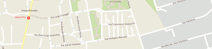 Mappa della impresa avance srl a MILANO