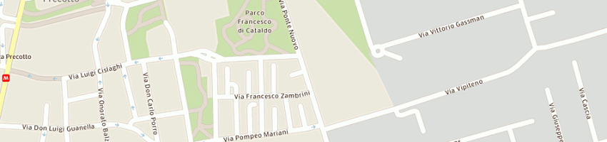 Mappa della impresa pizzochero umberto a MILANO