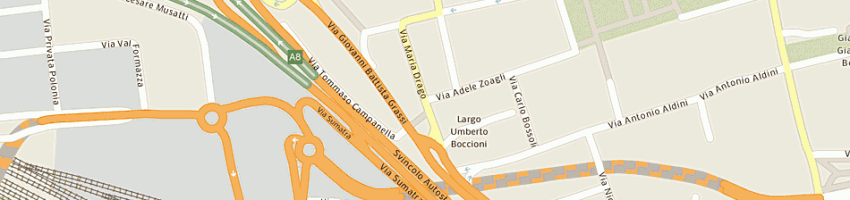 Mappa della impresa flli pini sas di elide catulli a MILANO