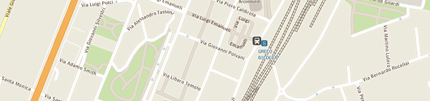 Mappa della impresa parcheggi bicocca srl a MILANO