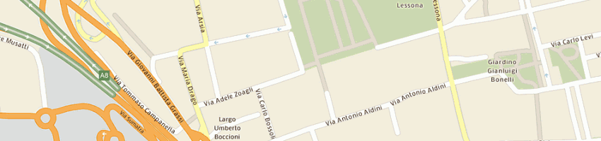Mappa della impresa pelusi giuseppe a MILANO