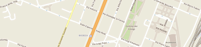 Mappa della impresa parrocchia di s giovanni alla bicocca a MILANO