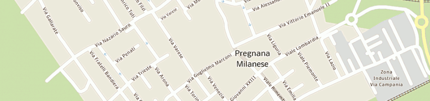 Mappa della impresa regazzetti innocente srl a PREGNANA MILANESE