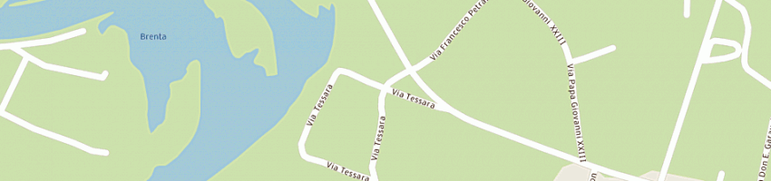 Mappa della impresa bar trattoria tessara snc di lin x e xi a CURTAROLO