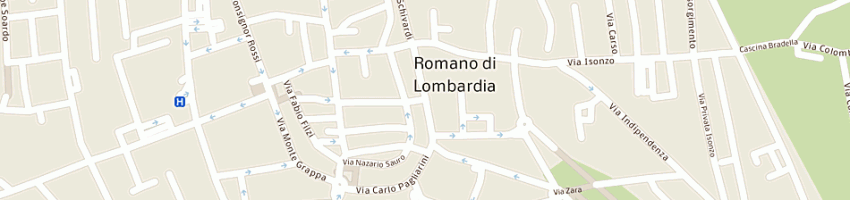 Mappa della impresa pusterla roberta chiara a ROMANO DI LOMBARDIA