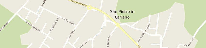 Mappa della impresa corniceria d'arte di ruzzante a SAN PIETRO IN CARIANO