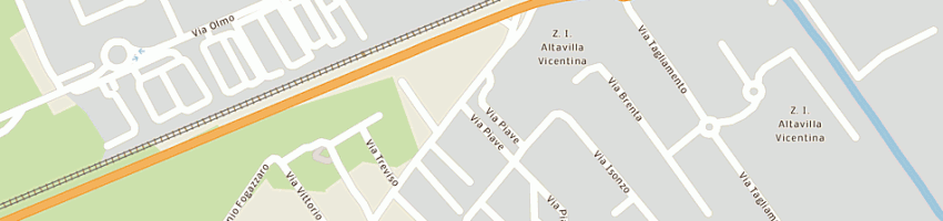Mappa della impresa elettrosystem bedin srl a ALTAVILLA VICENTINA
