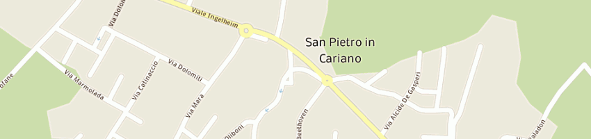Mappa della impresa centro dati san pietro srl a SAN PIETRO IN CARIANO