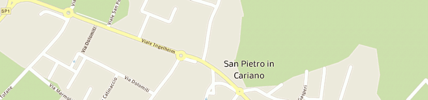 Mappa della impresa taglio fratelli a SAN PIETRO IN CARIANO