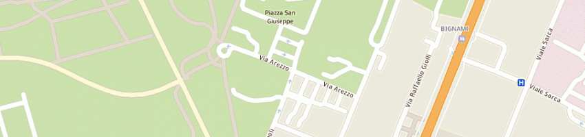 Mappa della impresa chiesa cattolica parrocchiale gesu' divin lavoratore a MILANO