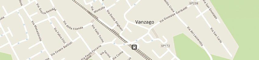 Mappa della impresa ambulatorio veterinario terzaghi banno' a VANZAGO