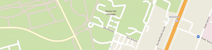 Mappa della impresa rinelli gaetano a MILANO