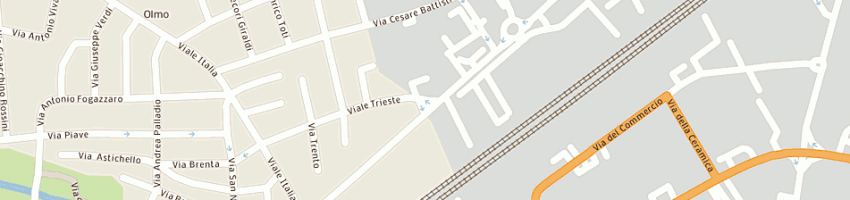 Mappa della impresa coiffeur piazza daniele a CREAZZO